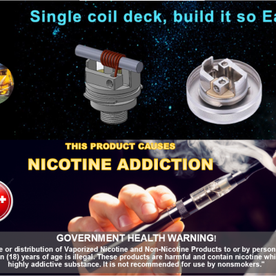 Steam Crave Aromamizer Classic MTL RTA 510 Drip Tip