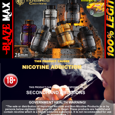 THC Blaze MAX RTA -  Glass Tube